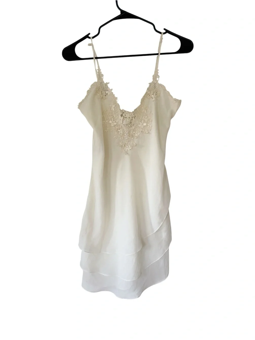 lingerie cacique Lace-Trim Ivory Slip Dress